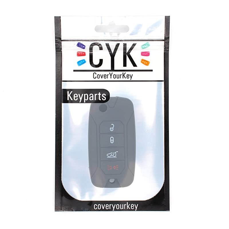 keycover JA for 4 Button Keys Keycover Etui Flip Key protective cover Remote Entry Fob Case grey