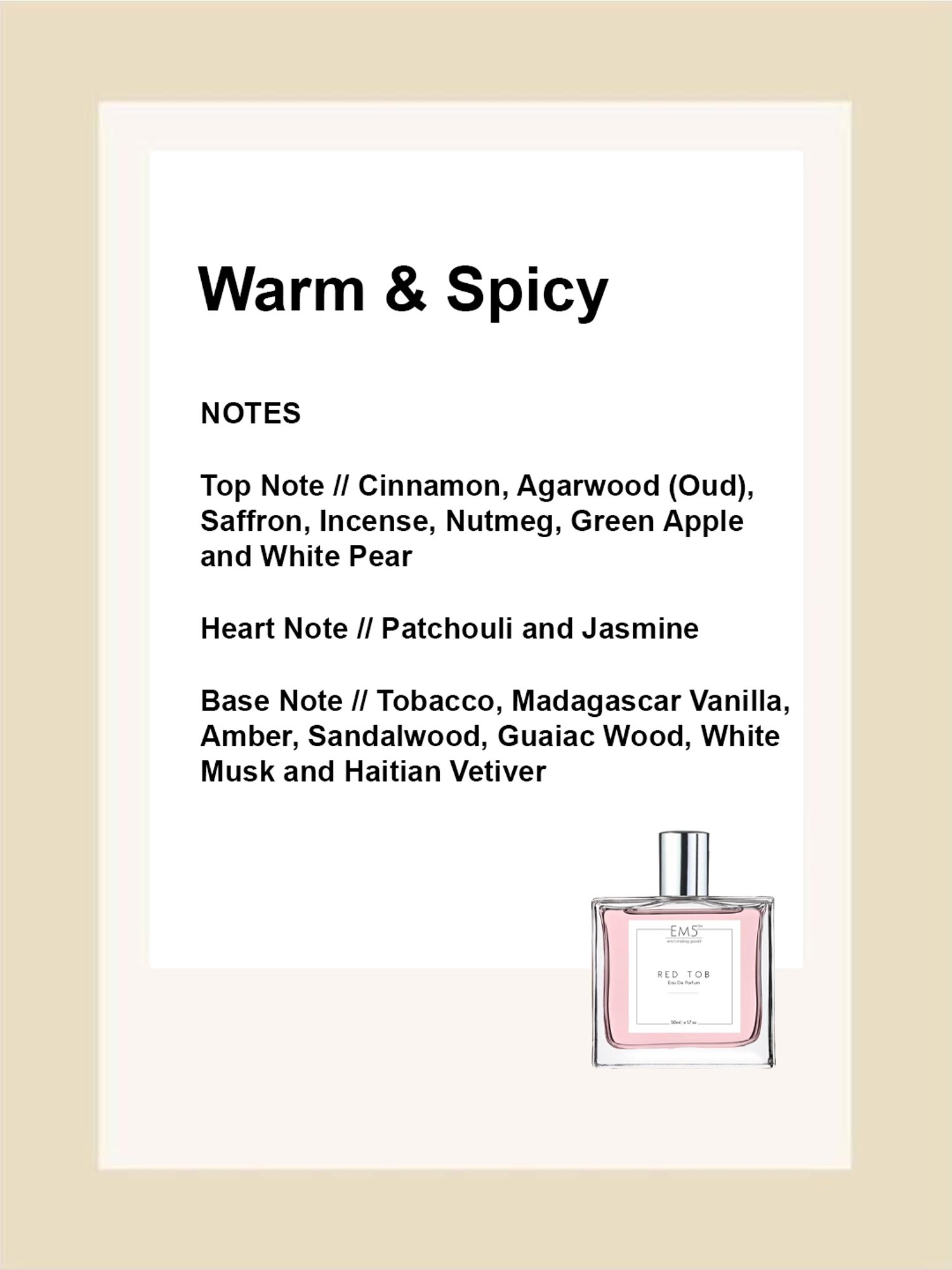 EM5 Red Tob Unisex Eau de Parfum - 50 ml