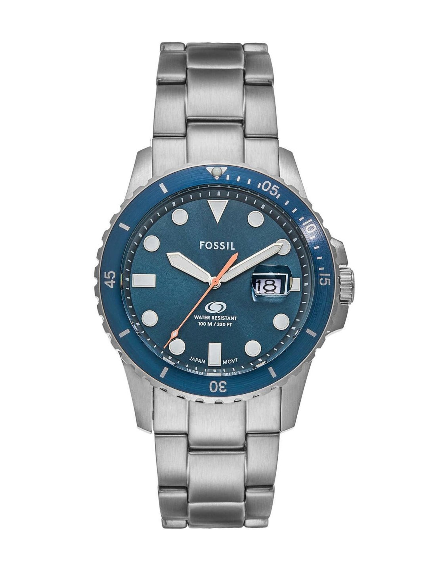 Fossil FS6050 Blue Dive Analog Watch for Men