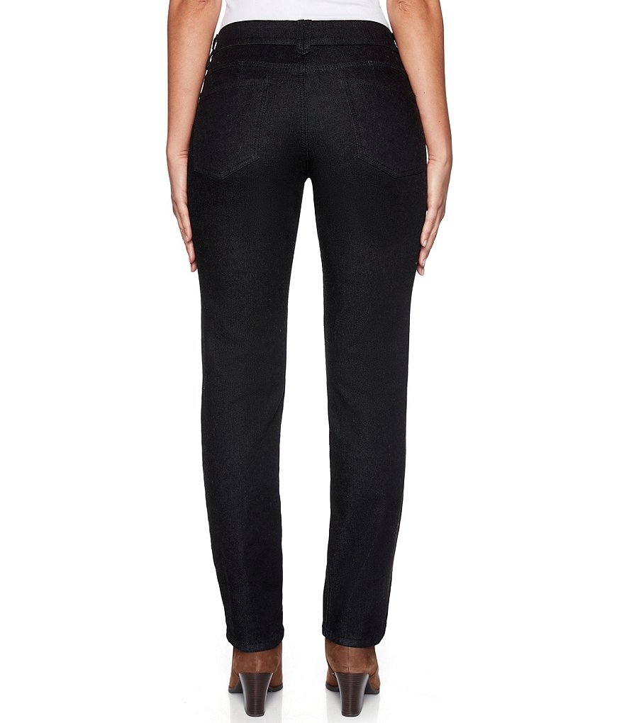 Ruby Rd. Petite Size Super Soft Stretch Denim Straight Leg Pants