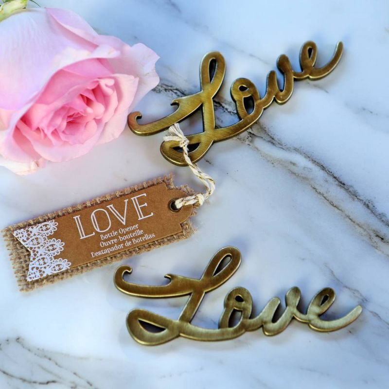 12ct "Love" Antique Bottle Opener Gold