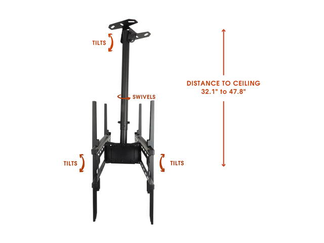 Megamounts CMC246 37" - 70" Double Sided Ceiling Mount