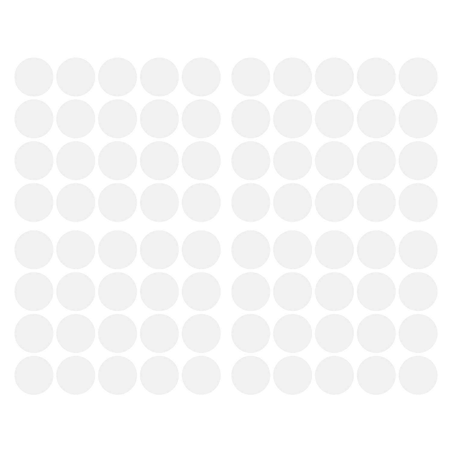 LiteMark 2 Inch Orange Dot Decals - Pack of 80