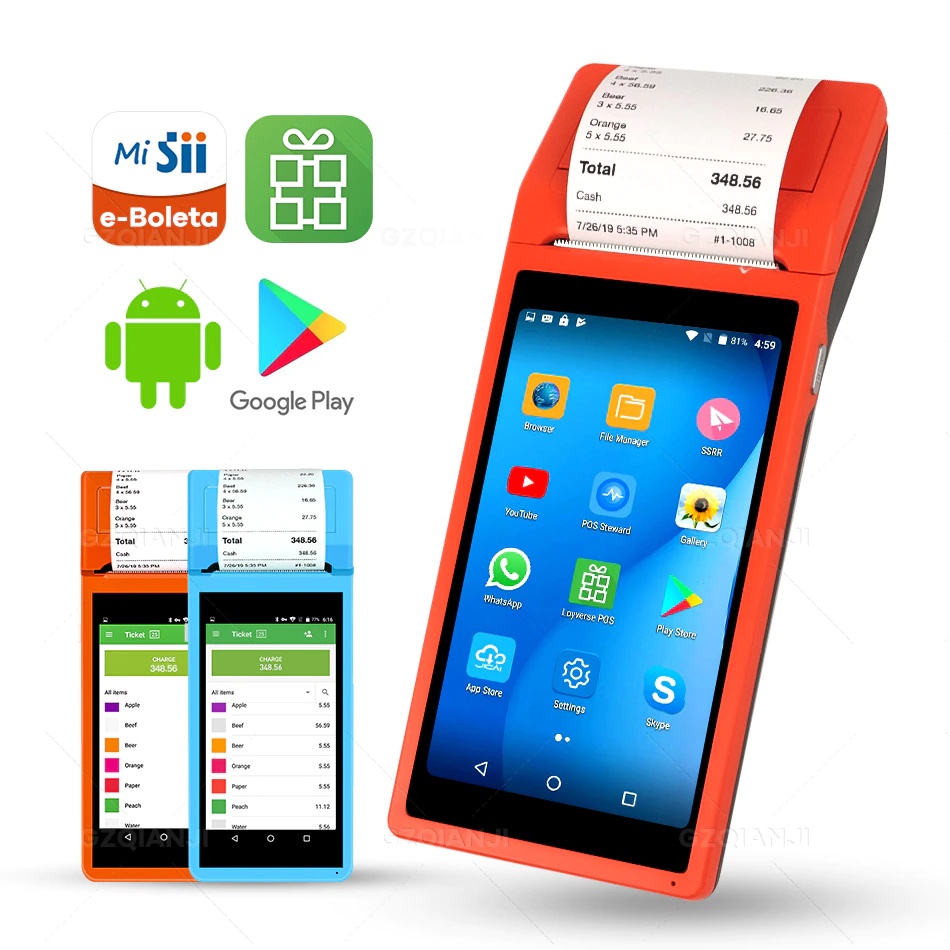 58mm Thermal Receipt Printer Portable Mini Wireless Thermal Printer USB Receipt Bill Ticket POS Printing for iOS Android Windows Compatible with ESC/POS/Star Print Commands Set