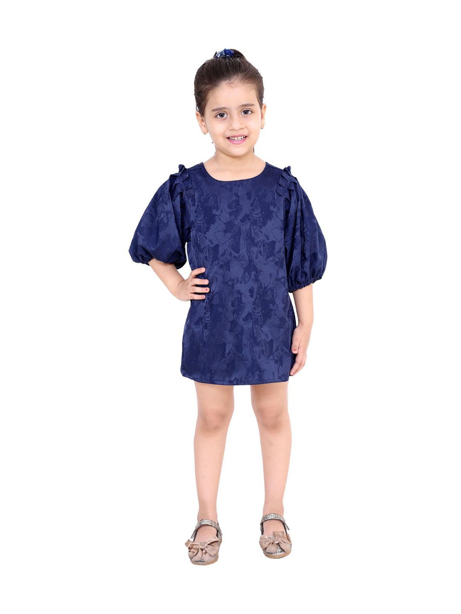 KidsDew Kids Navy Printed Dress