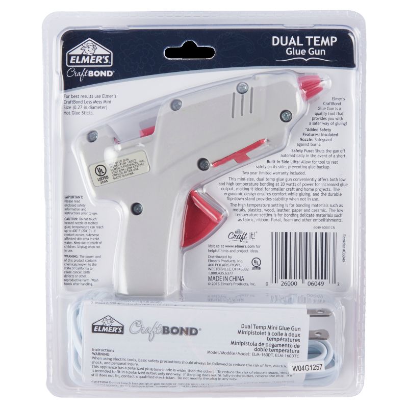 Elmer's Craft Bond Mini Glue Gun Dual-Temp