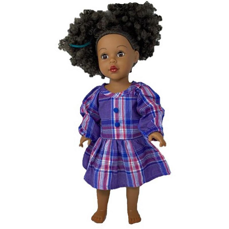 Doll Clothes Superstore Doll Clothes Blue Plaid School Dress Fits 15 Inch Baby Dolls