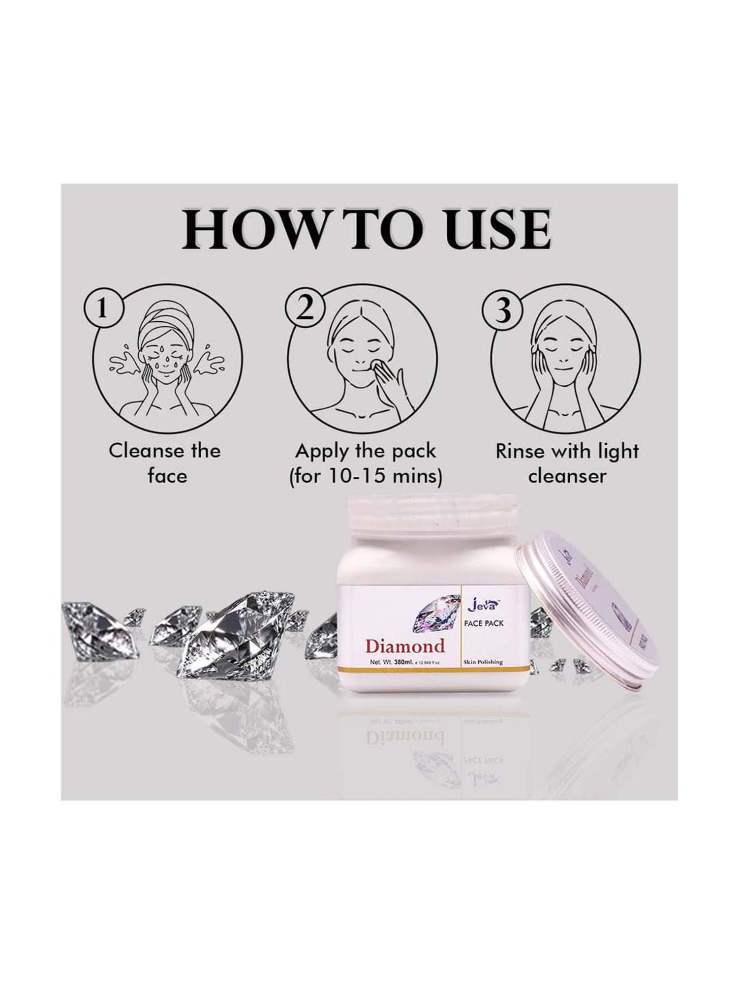 Diamond Skin Polishing Face Pack - 380 ml