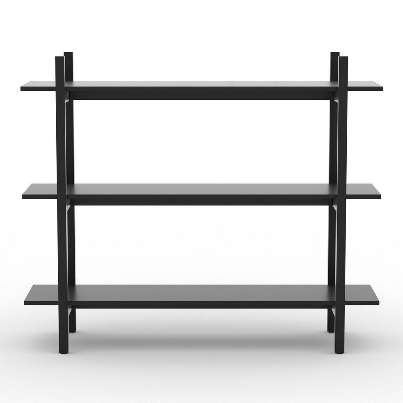 39" Emery 3 Tier Shelf Bookshelf Black - RST Brands