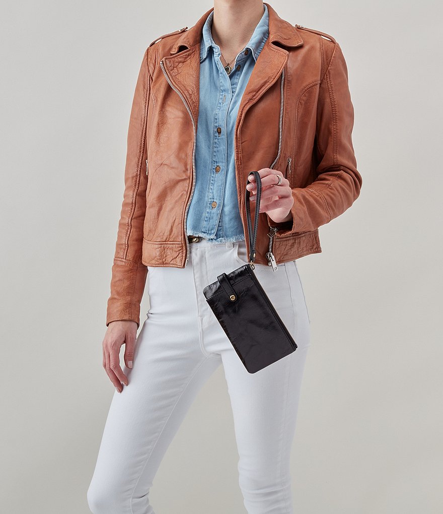 Michael Kors Zebra Signature Jet Set Double Zip Wristlet