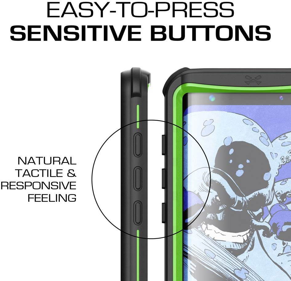 Ghostek Nautical Galaxy S8 Plus Waterproof Case with Screen Protector Extreme Rugged Heavy Duty Protection Full Body Sealed Shell Underwater Shockproof for 2017 Galaxy S8 Plus (6.2 Inch) - (Black)