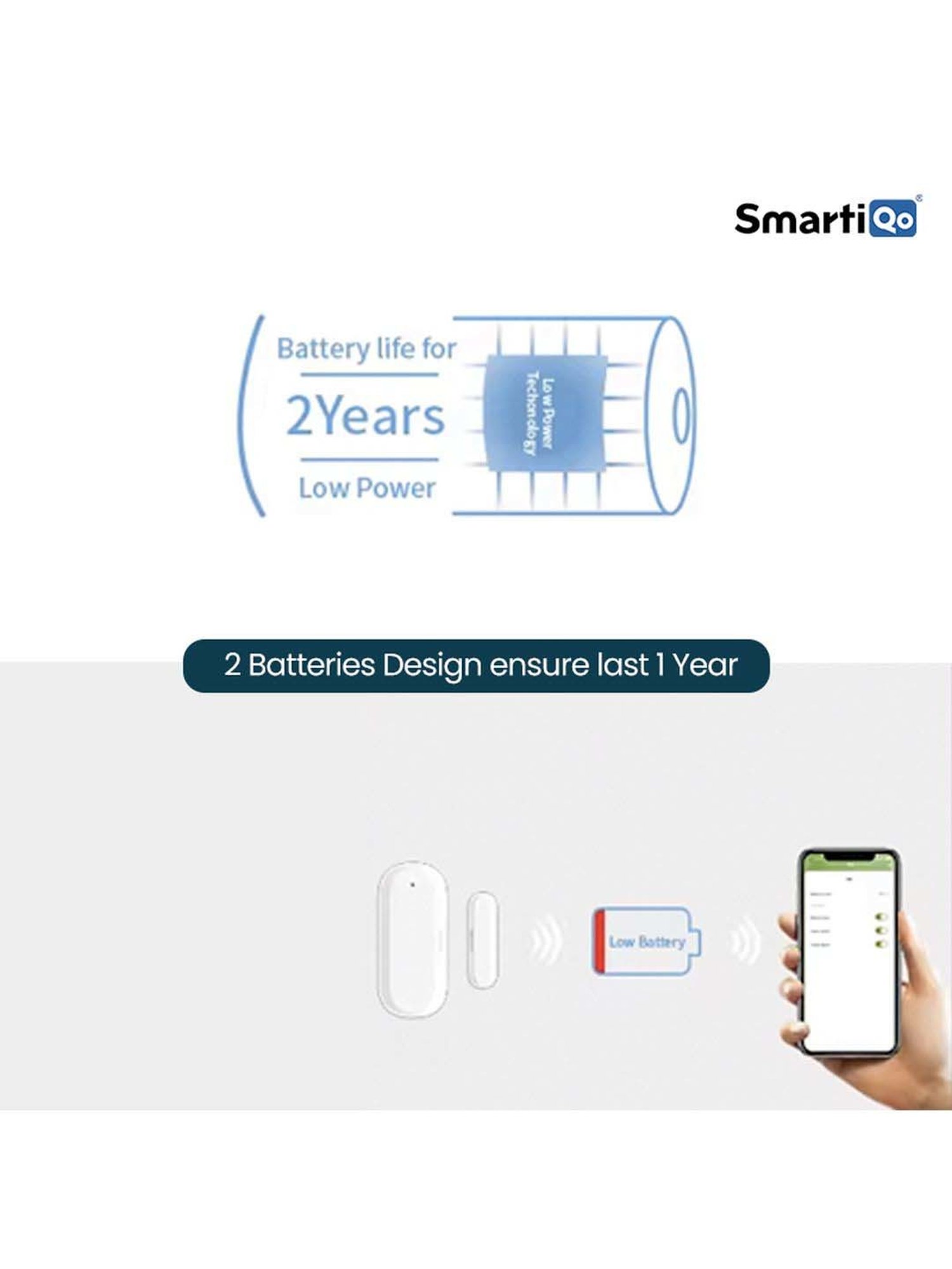 SmartiQo Zigbee Door Sensor