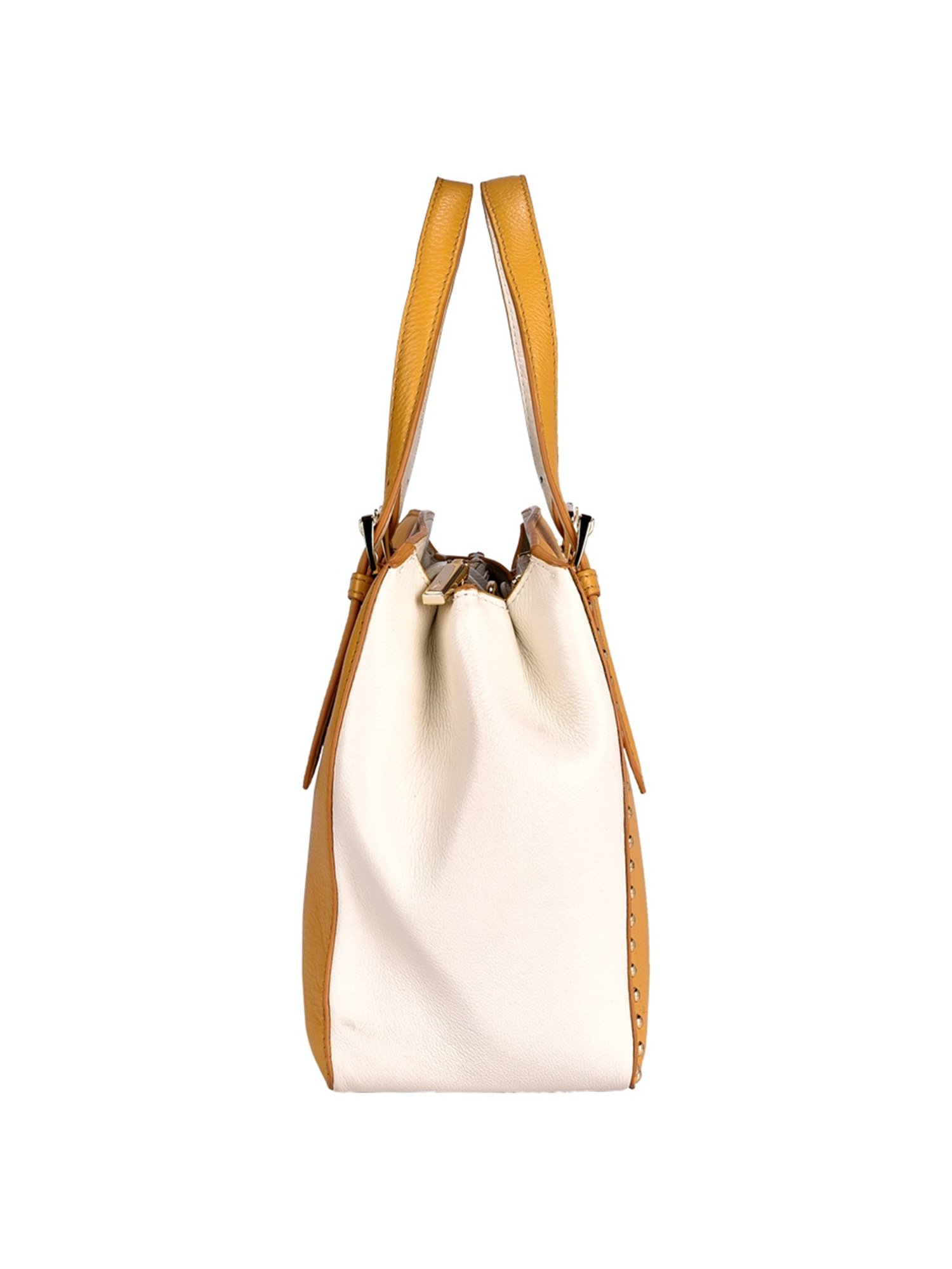 Eske Emma Yellow Rivets Medium Handbag