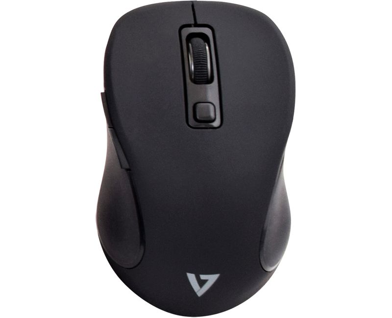 V7 CKW300US Full Size/Palm Rest English QWERTY - Black - Wireless RF English - Wireless RF 1600 dpi - 6 Button - QWERTY