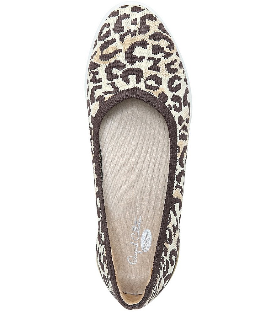 Original Collection by Dr. Scholl's Jayla Knit Leopard Print Wedge Slip-Ons