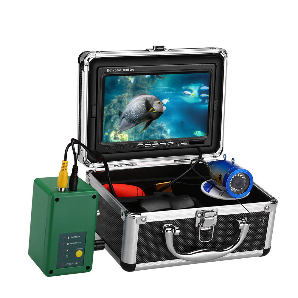 30M 7" Underwater Fishing Video Camera Fish Finder 1000TVL White Infrared LED