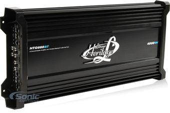 Lanzar HTG668BT 4000 Watt 6 Channel Mosfet Amplifier with Wireless Bluetooth Audio Interface