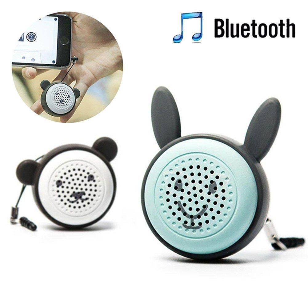 EIGIIS Mini Bluetooth Speaker Wireless Stereo Animal Modeling With Self-Timer Function Christmas Gift (Bear)