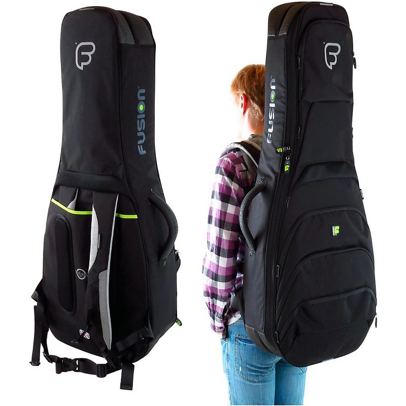 Fusion Urban UG-06-BK Double Electric Bass Guitar Gig Bag
