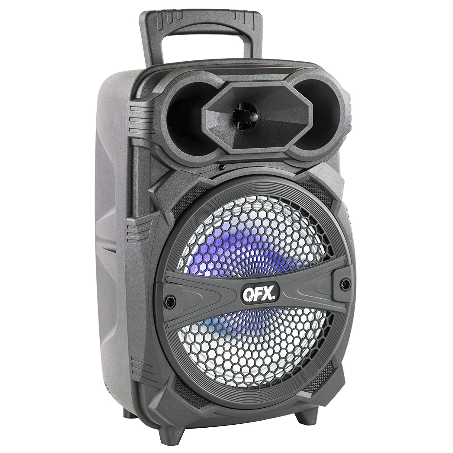 QFX PBX-81 8" Portable Bluetooth Party Speaker with Microphone