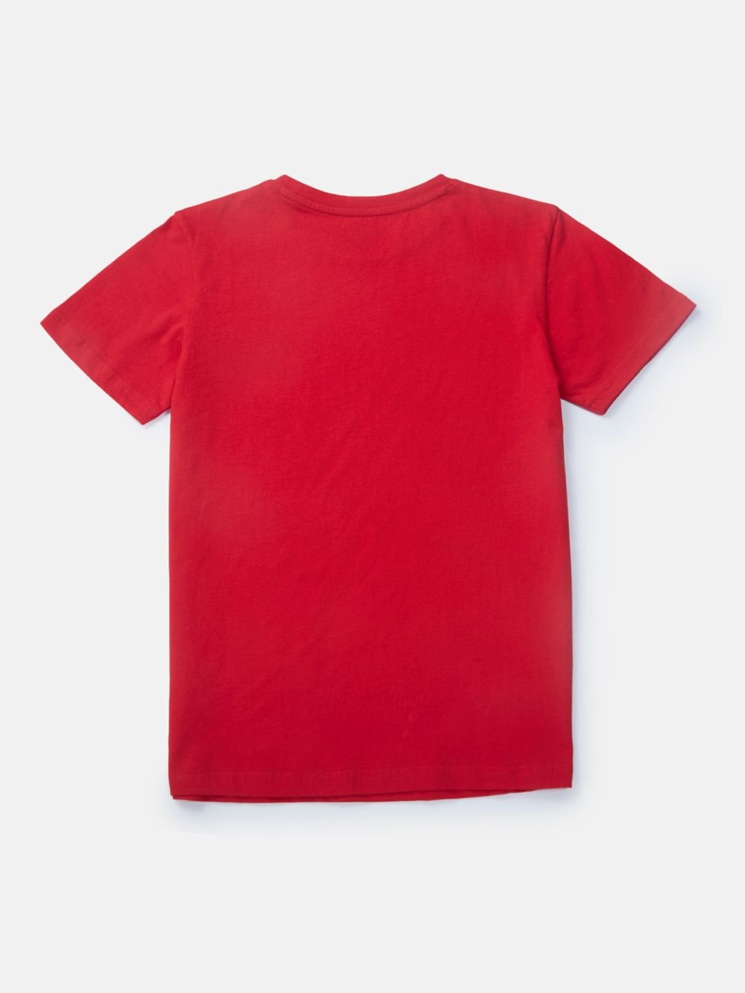 Palm Tree Boys Red Printed T-Shirt