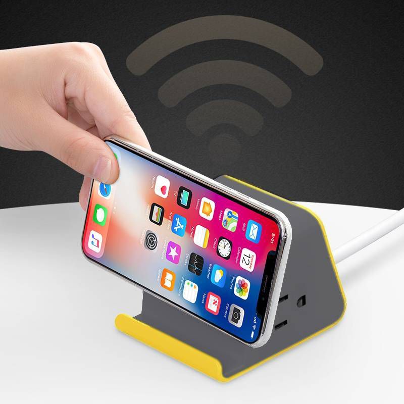 MyDesktop 29W Wireless Charging Stand with 3 USB Ports and 2 Power Outlets