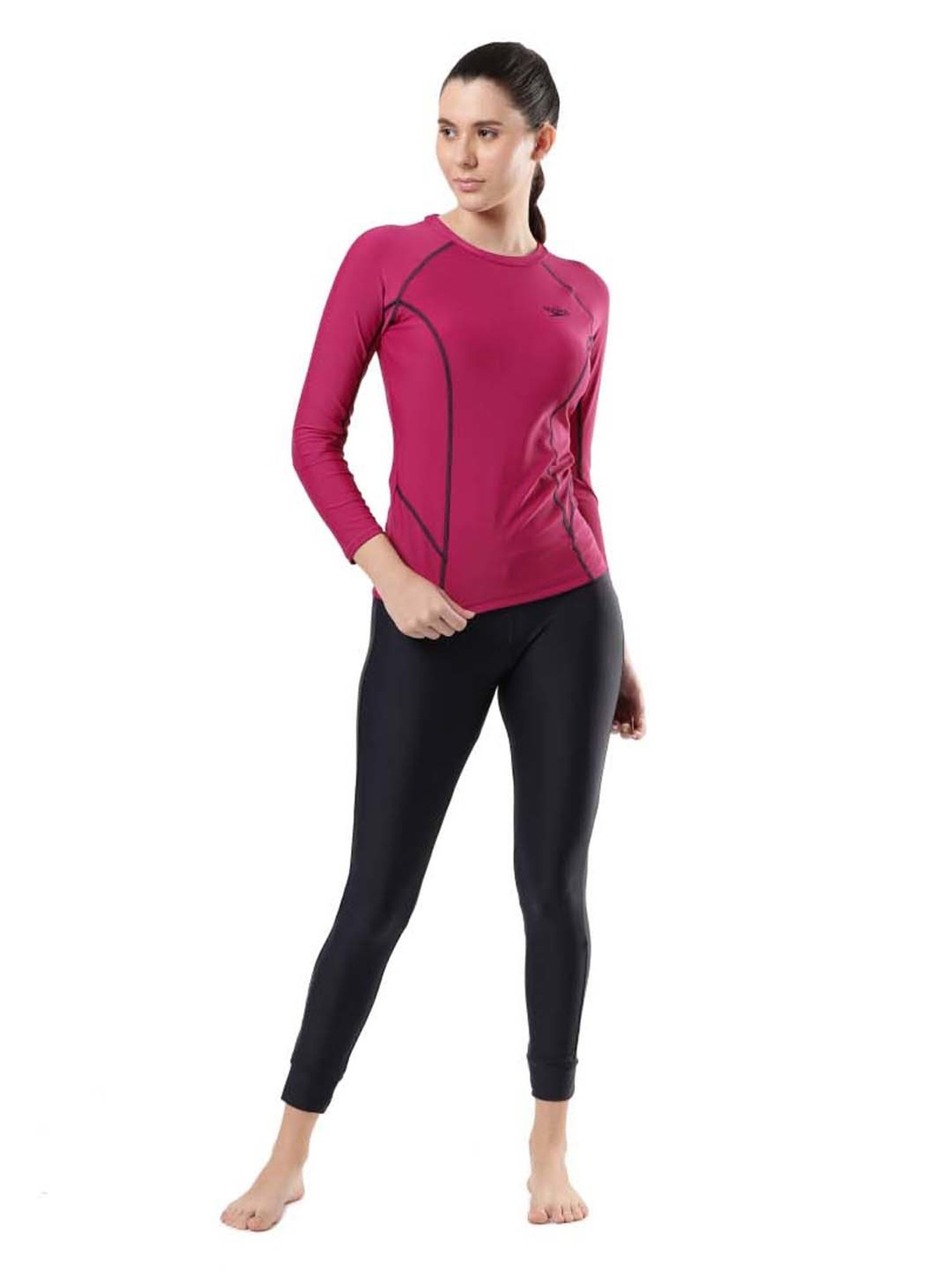 Speedo Pink Self Pattern Swimwear Top
