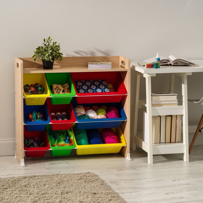 IRIS 3 Tier Storage Bin Rack with Shelf Primary