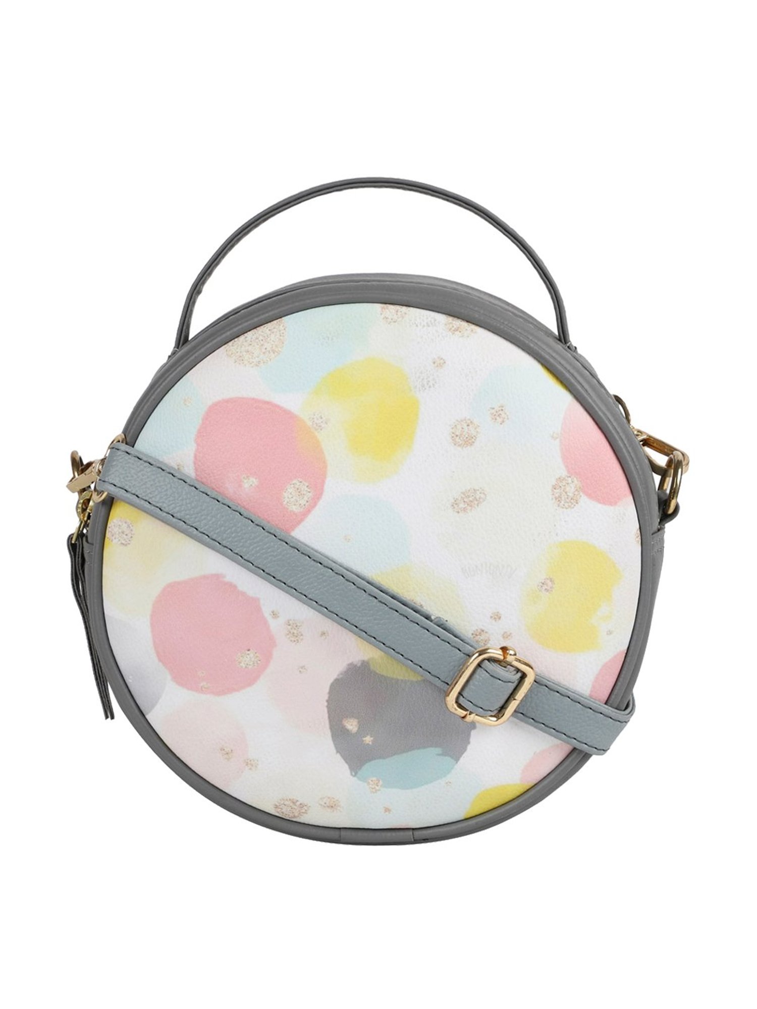 Bagsy Malone Grey Printed Medium Handbag