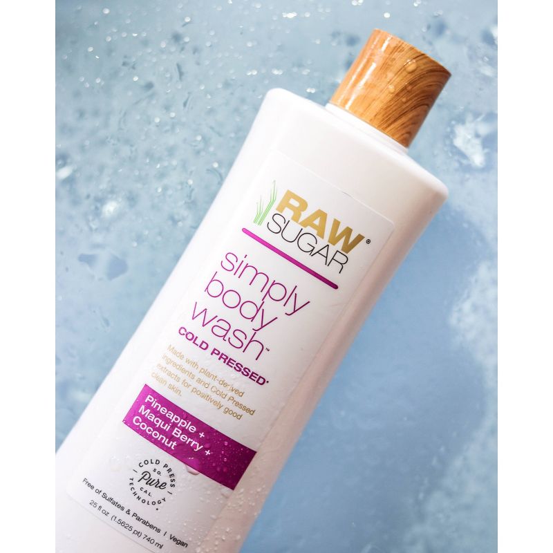 Raw Sugar Pineapple + Maqui Berry + Coconut Simply Body Wash - 25 fl oz