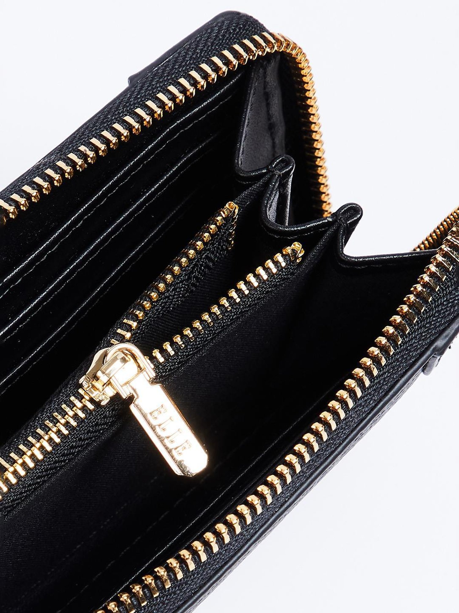 Elle Black Printed Zip Around Wallet For women