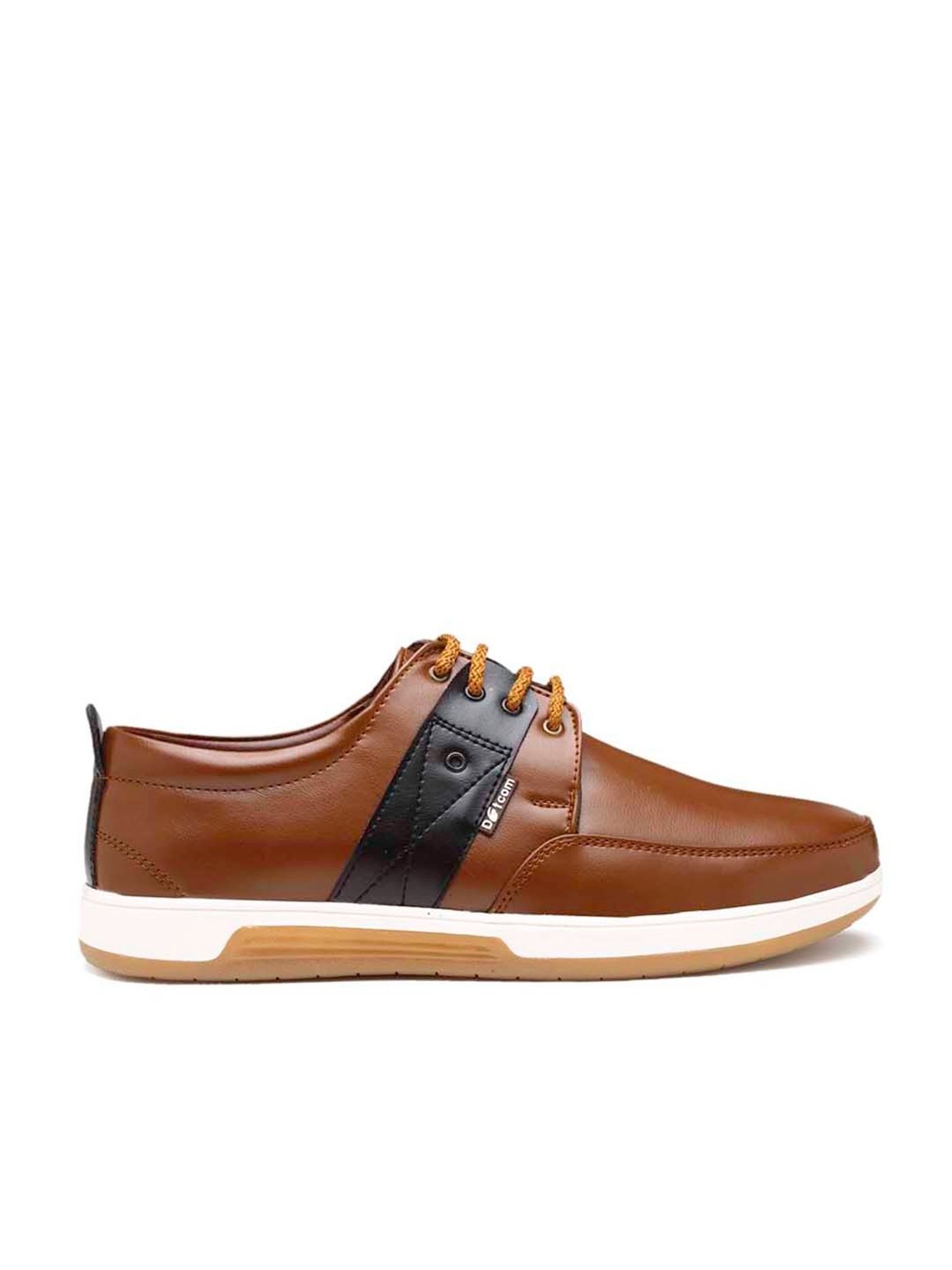 Action Men's Tan Derby Shoes