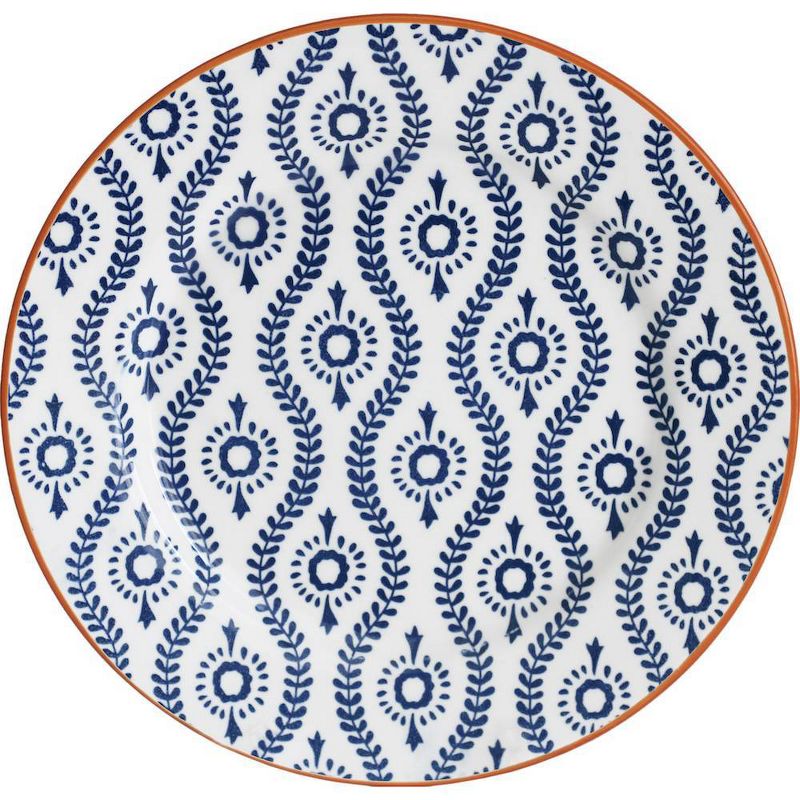 Baum Bros. 16pc Stoneware Tangiers Dinnerware Set Blue