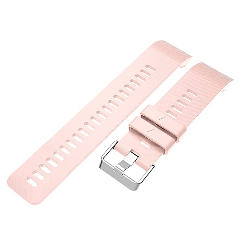 Band Compatible with Garmin Forerunner 35 Soft Silicone Replacement Watch Band Strap for Garmin Forerunner 35 Smart Watch Fit 511905 Inch 130230 mm Wrist Pink