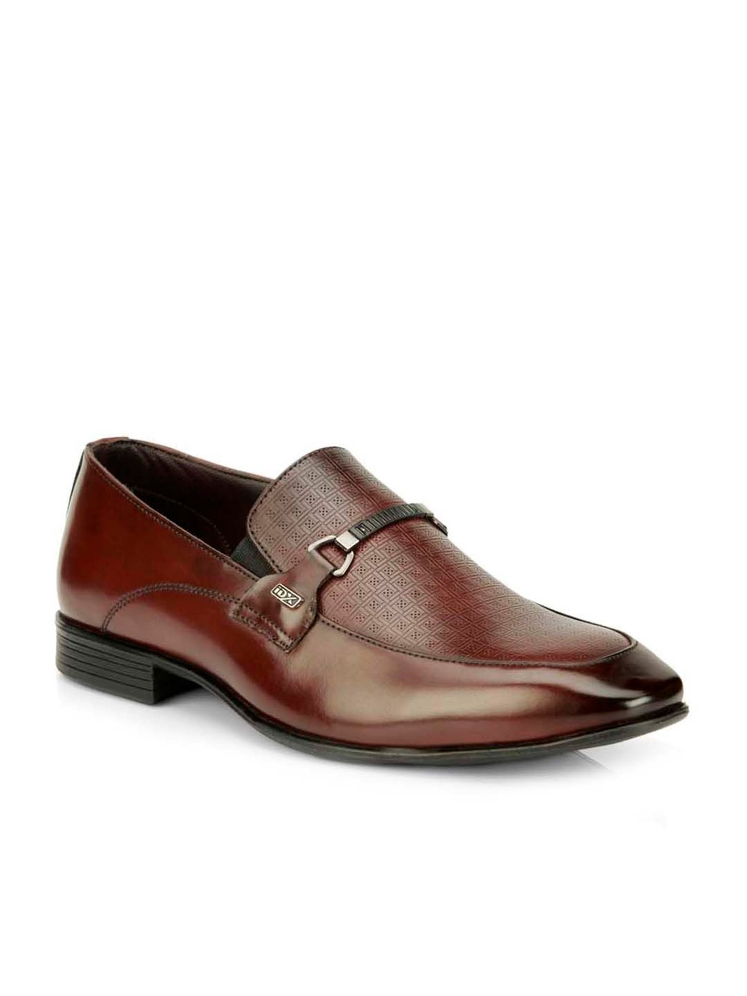 ID Men's Wine Formal Loafers
