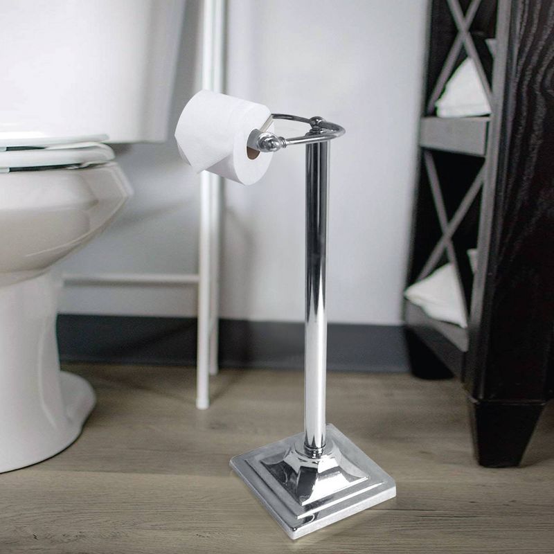 Freestanding Toilet Tissue Holder Chrome - Nu Steel