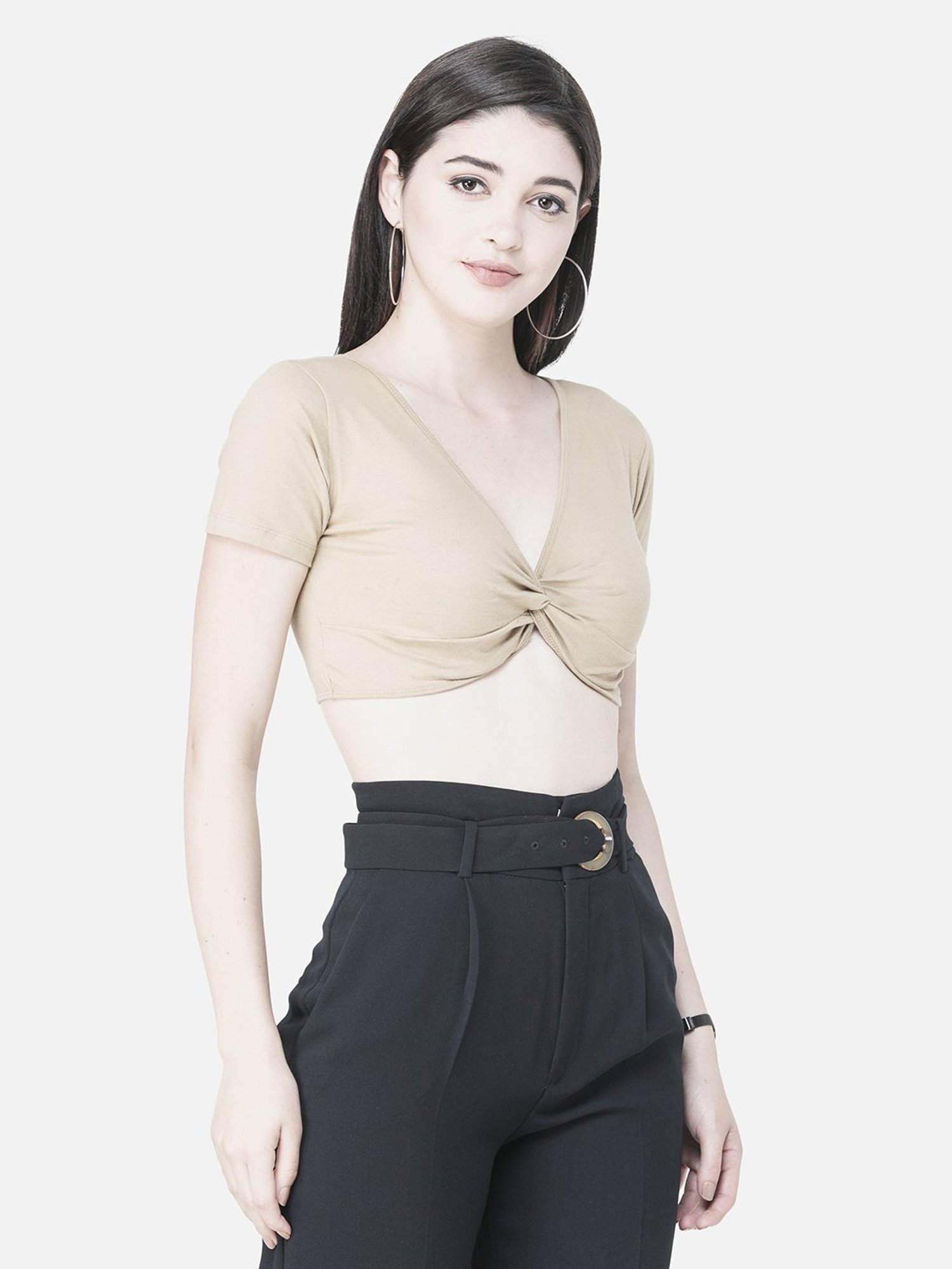 Scorpius Gold Regular Fit Crop Top