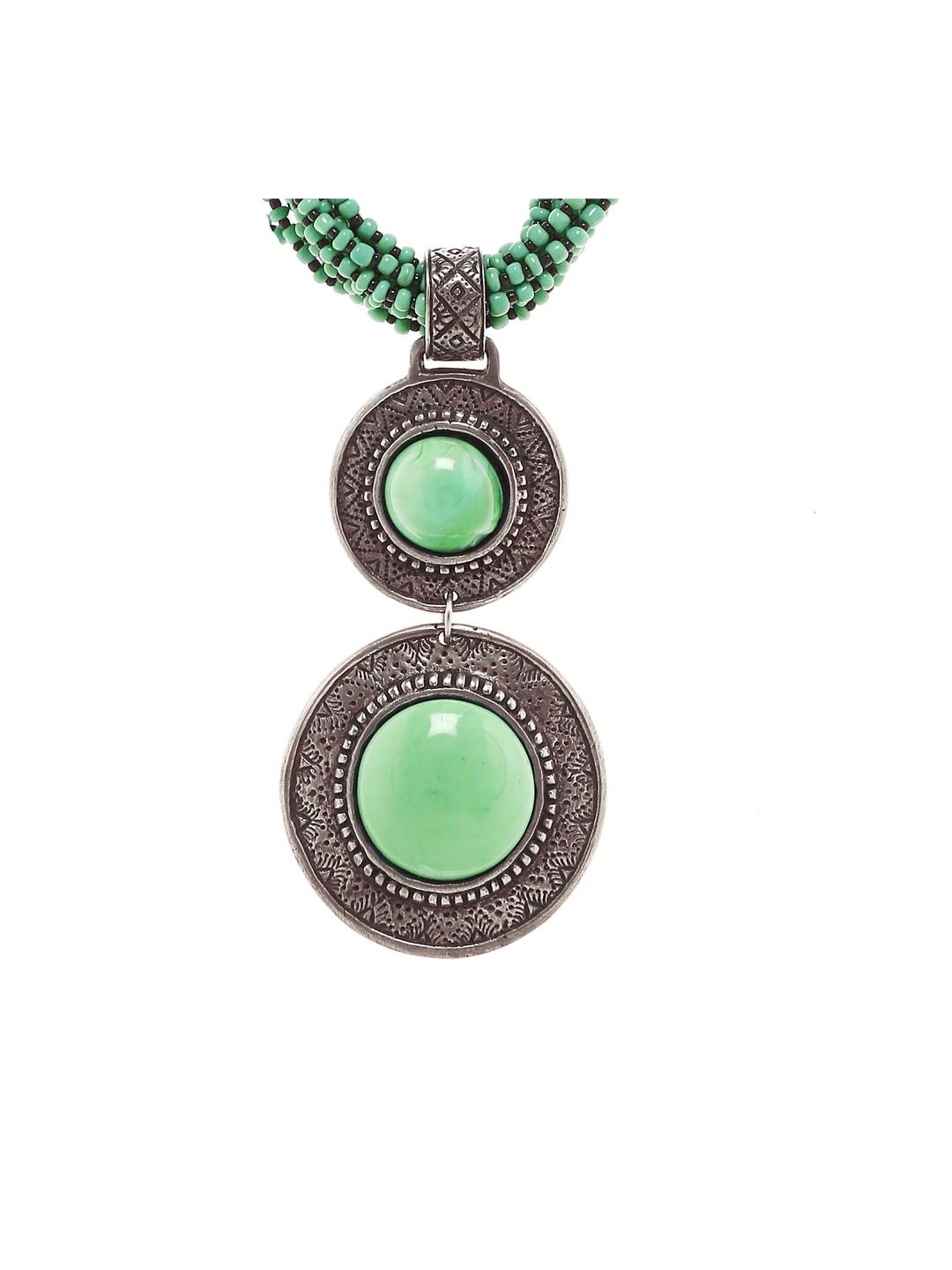 Imli Street Green & Black Necklace