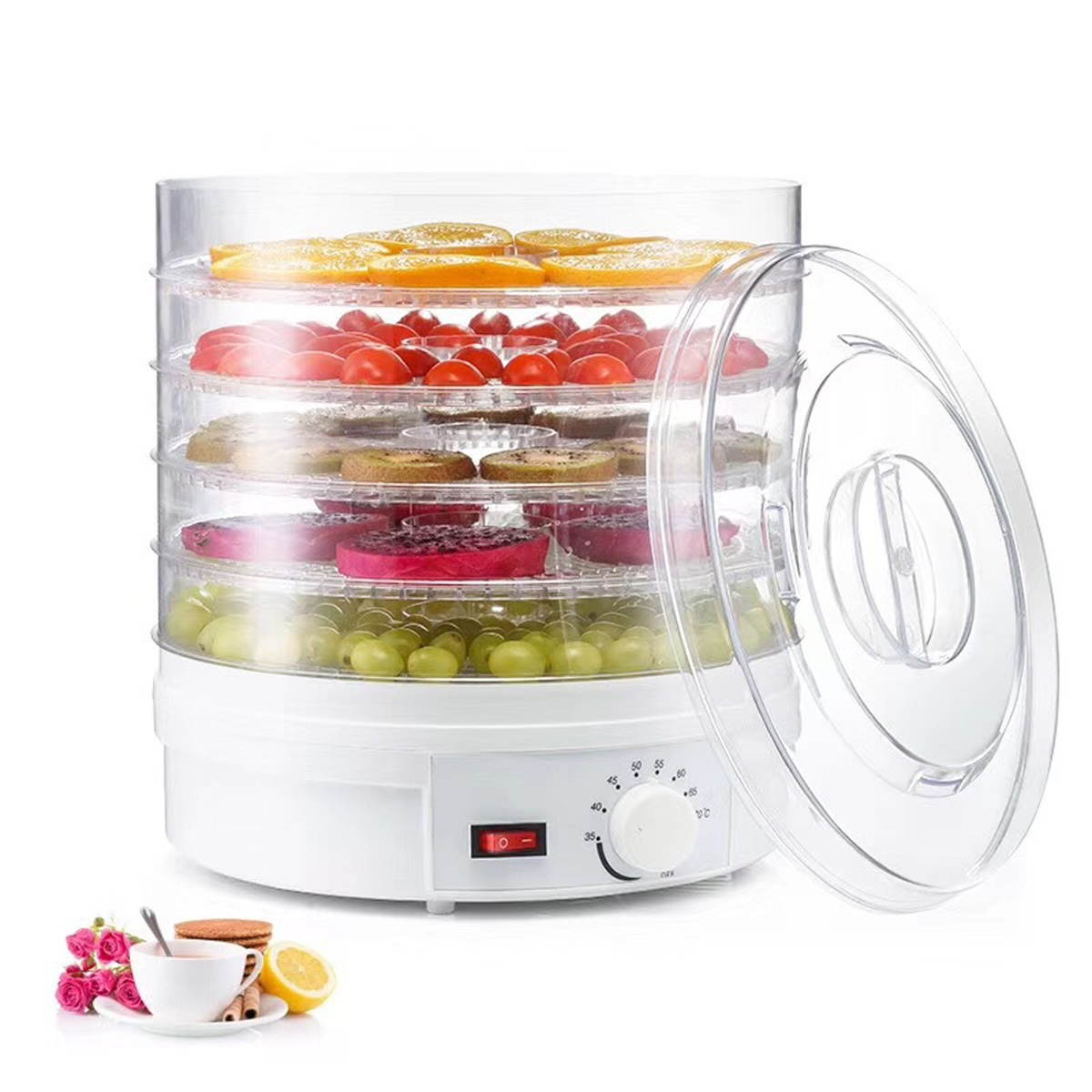 Dehydration Dryer Dried Fruit Machine Household Fruit Dryer Food Dehydrator Meat Medicinal Food Air Dryer-AU Plug