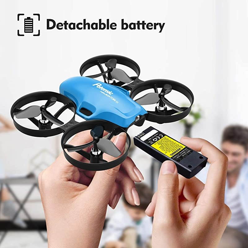 Drone with Camera for Kids,  A30W RC Mini Quadcopter with 720P HD Camera, One Button Take Off/Landing, Route Setting, Gravity Induction and Emergency Stop-Dual Battery&hellip;