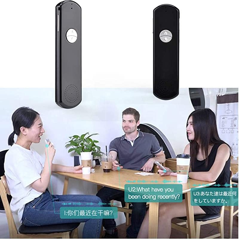 Way Easy Trans Smart Language Translator Device Electronic Pocket Voice Bluetooth 52 Languages for Meeting Learning Travel Shopping Business Fit for Apple iPhone Android Black WIFI3G4G5G