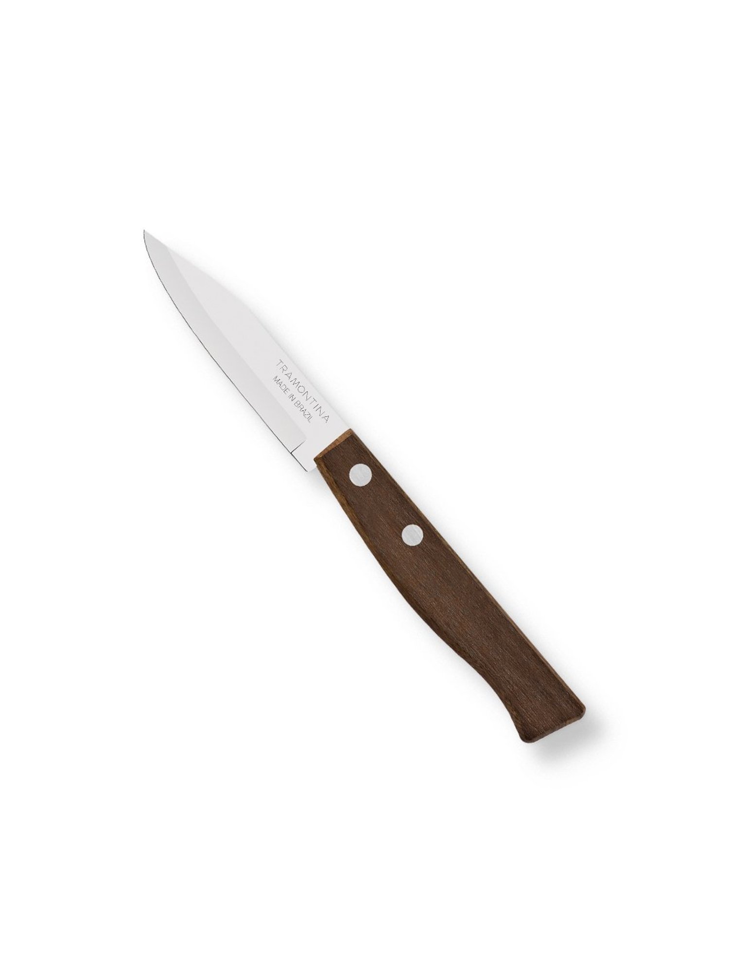 Tramontina Tradicional Stainless Steel Vegetable & Fruit Knife 3" Plain edge Brazilian Wood Handle