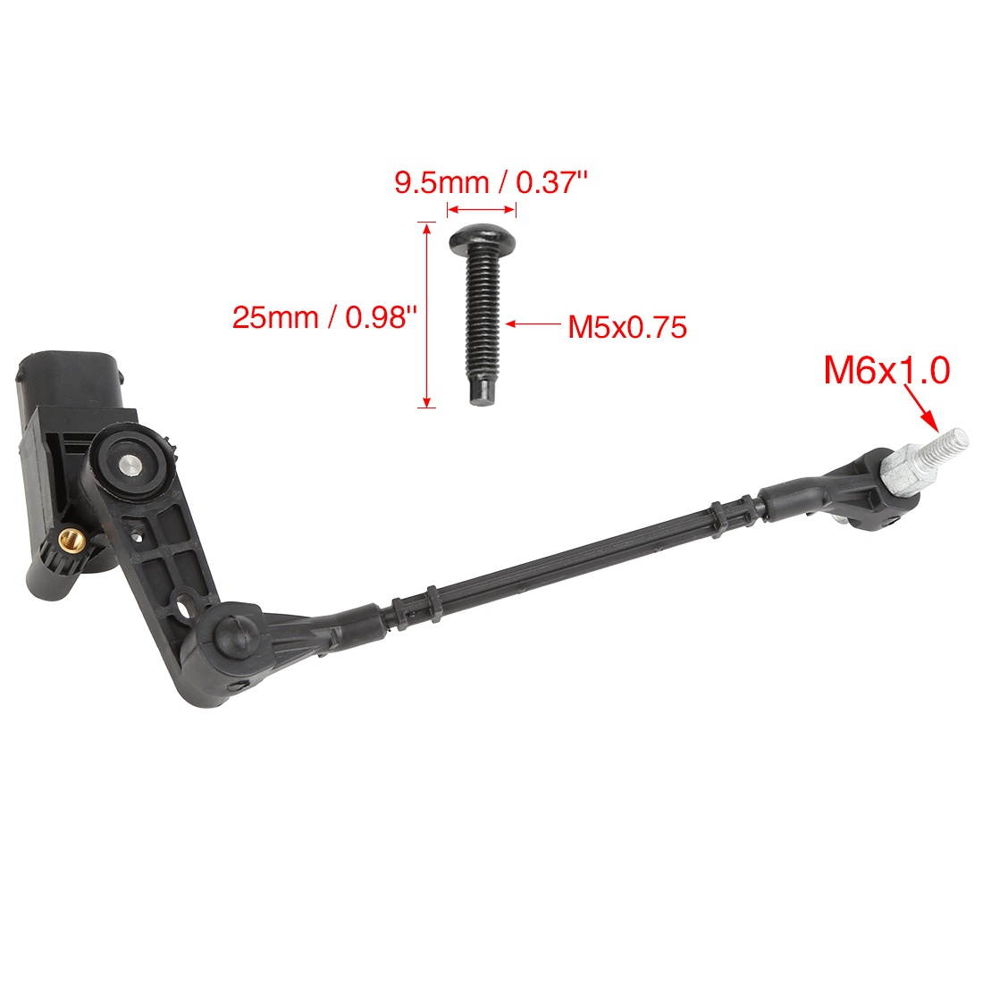 Car Air Suspension Ride Height Level Sensor Assist Sensor LR020627 Black for Land Rover