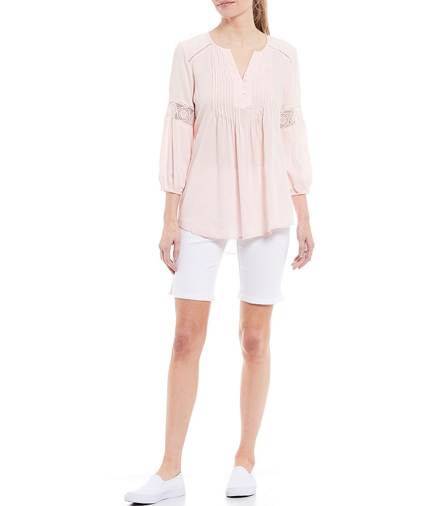 Westbound Petite Size the PARK AVE fit Indigo Skimmer Shorts