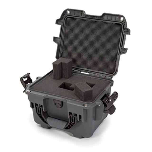 nanuk 908 waterproof hard case with foam insert  graphite