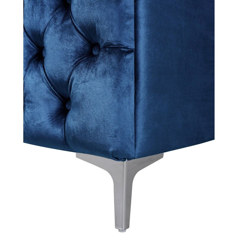 Susan Left Facing Sectional Sofa Navy - Chic Home Design