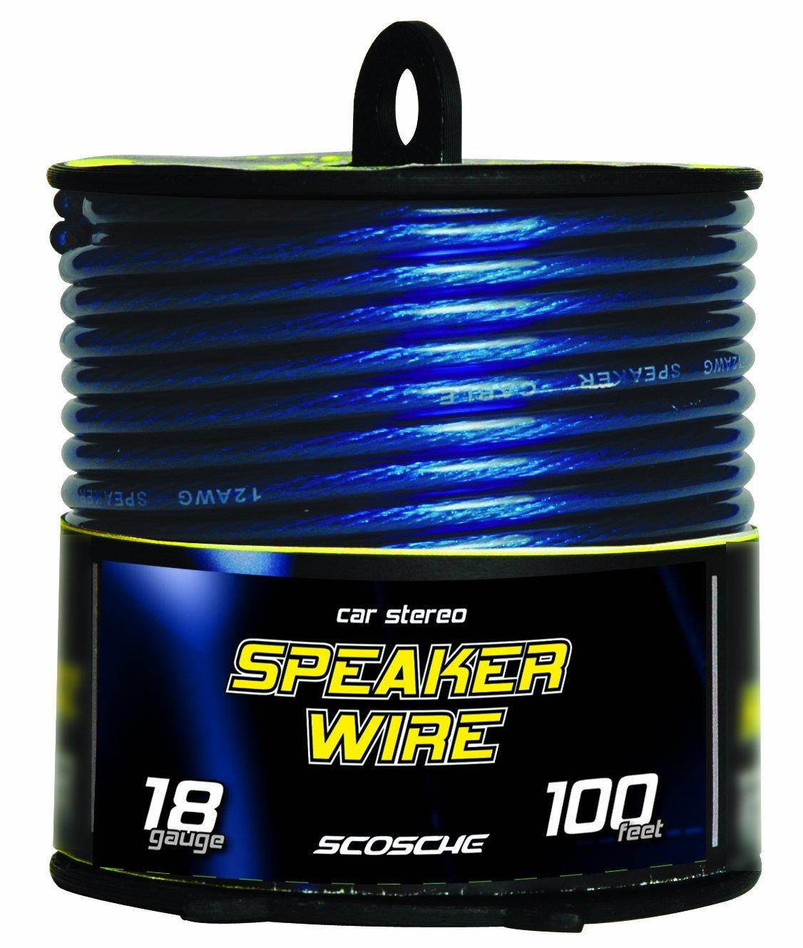 Scosche KS18100CS 18-Gauge 100 feet Speaker Wire Spool