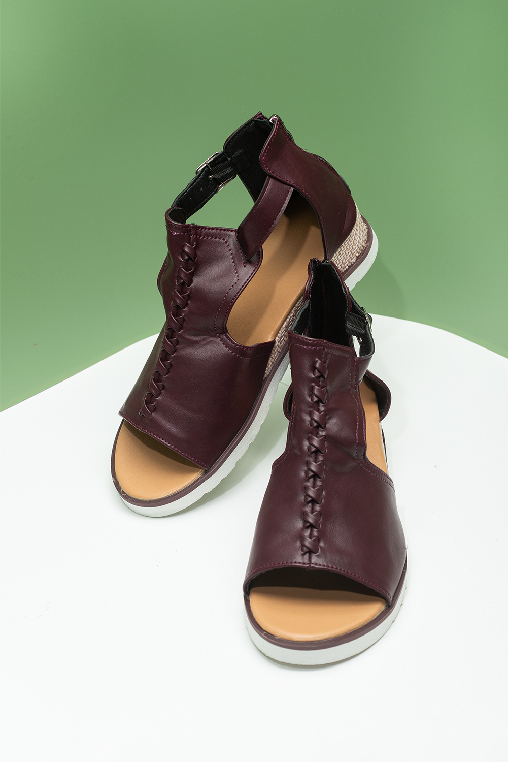 Aetrex Jillian Sport Leopard Print EVA Water Friendly Wedge Sandals