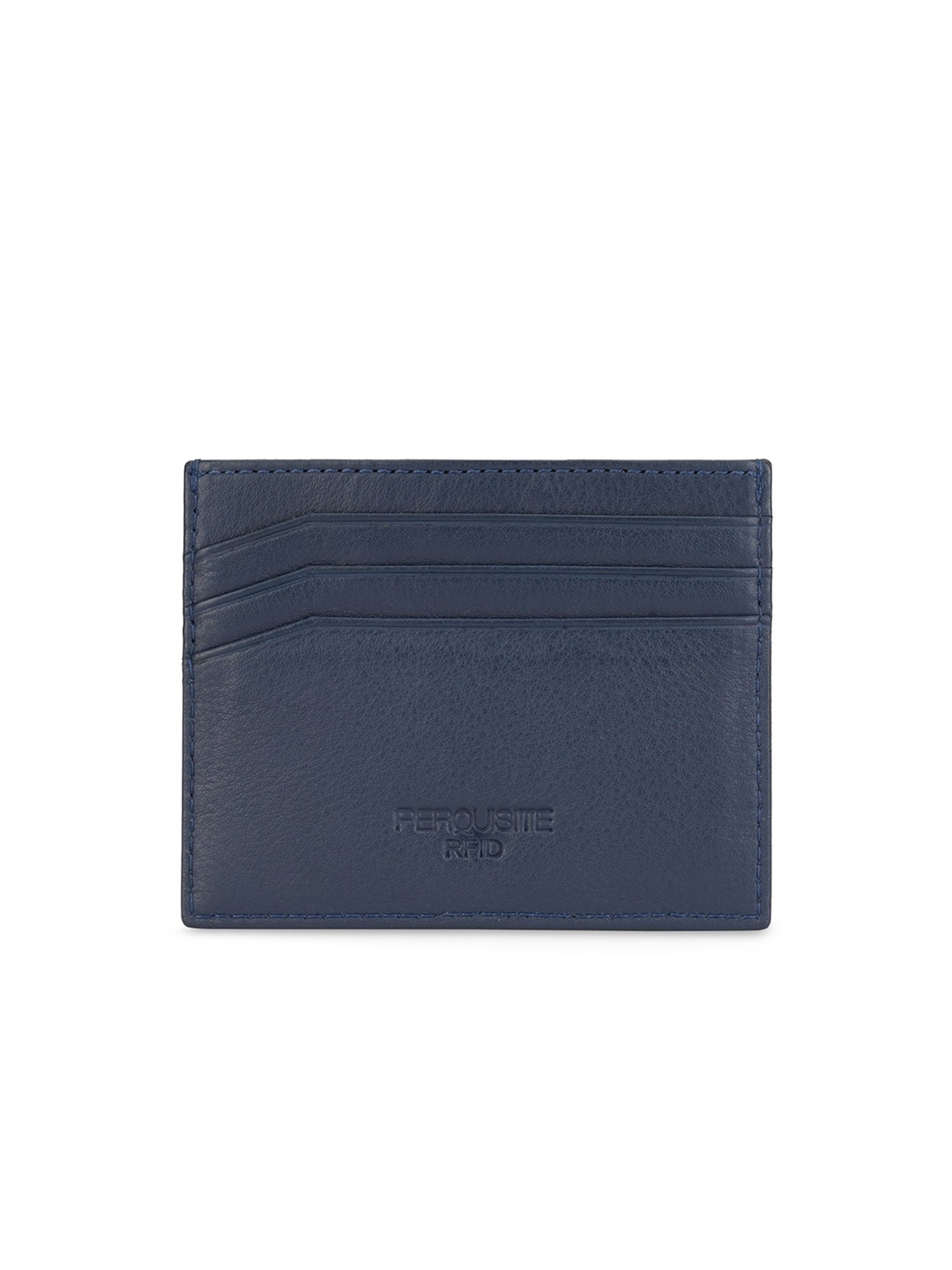 PERQUISITE CENTURION Navy Solid Card Holder