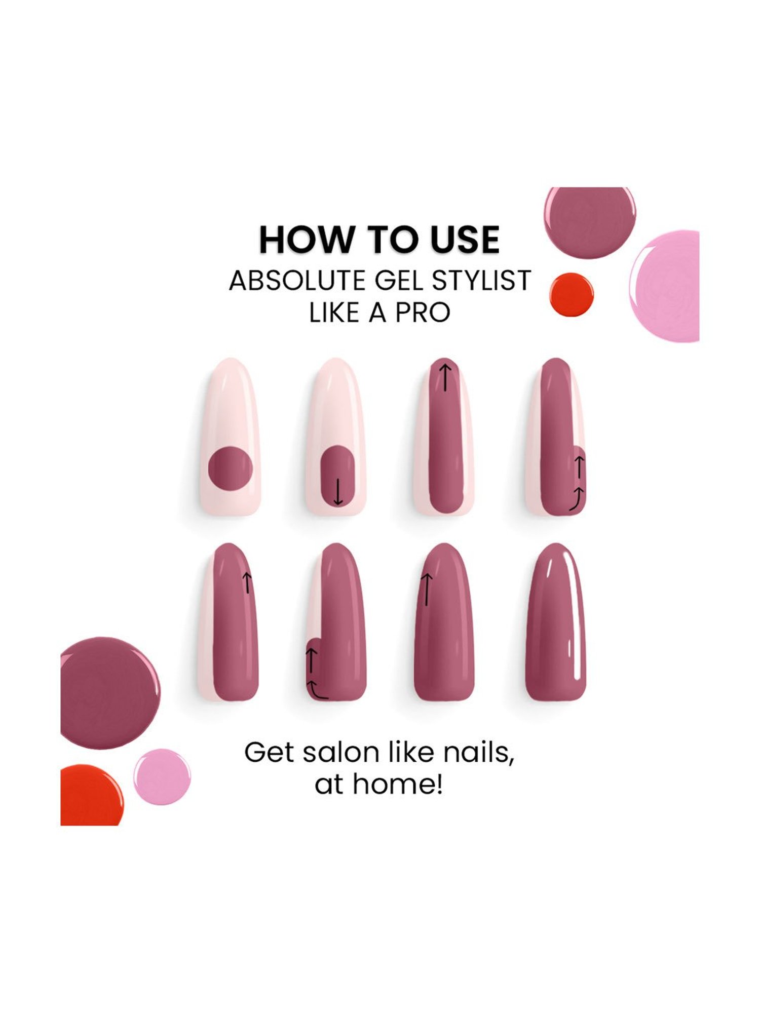 Lakme Absolute Gel Stylist Nail Color Pink Lady - 12 gm